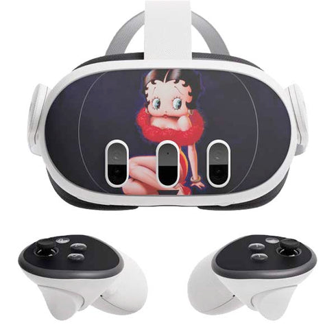 Betty Boop Red Dress Meta Quest 3 Skin