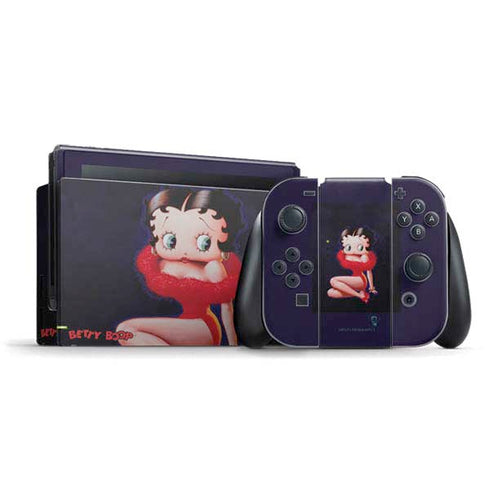 Betty Boop Red Dress Nintendo Switch Bundle Skin