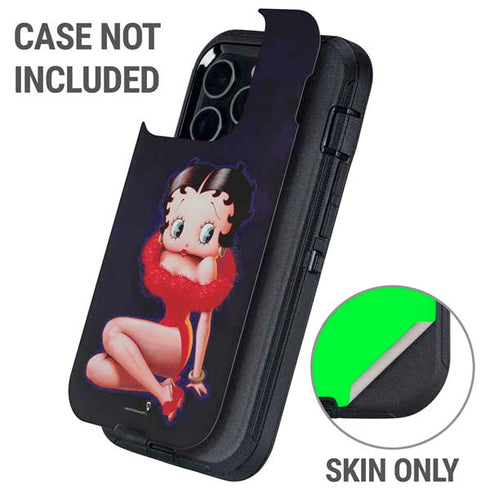 Betty Boop Red Dress Otterbox Defender iPhone Skin