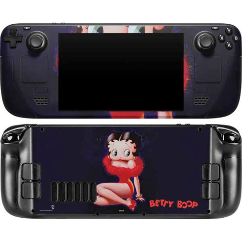 Betty Boop Red Dress Steam Deck Handheld Gaming Computer Skin