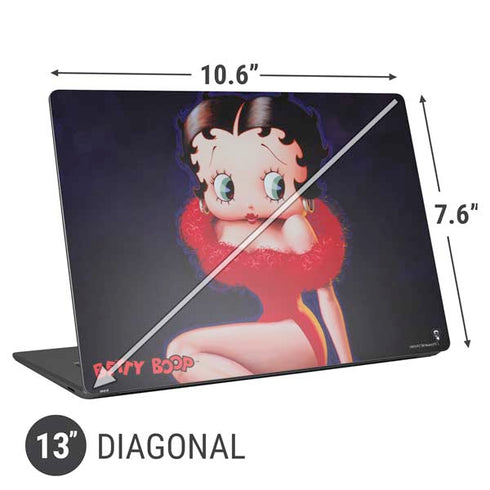 Betty Boop Red Dress Universal Laptop 13in (10.6 x 7.6in) Skin
