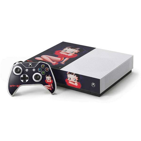 Betty Boop Red Dress Xbox One S All-Digital Edition Bundle Skin
