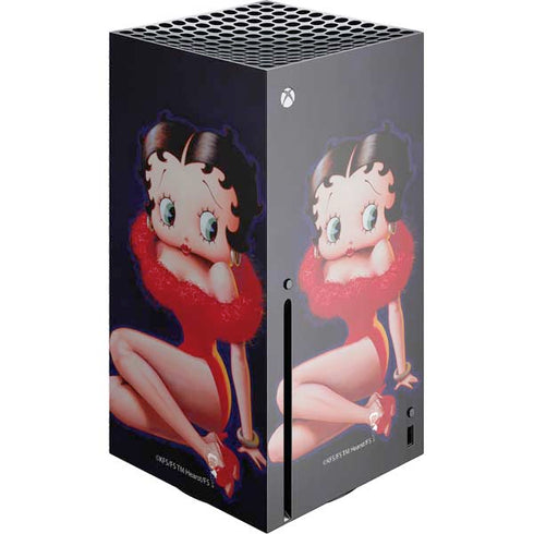 Betty Boop Red Dress Xbox Series X Console Skin