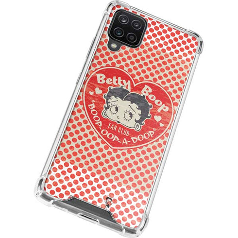 Betty Boop Red Heart Galaxy A12 Clear Case
