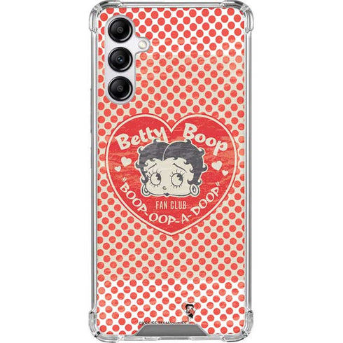 Betty Boop Red Heart Galaxy A14 5G Clear Case