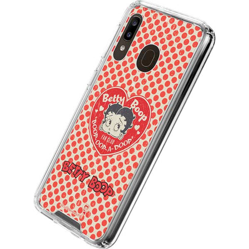 Betty Boop Red Heart Galaxy A30 Clear Case