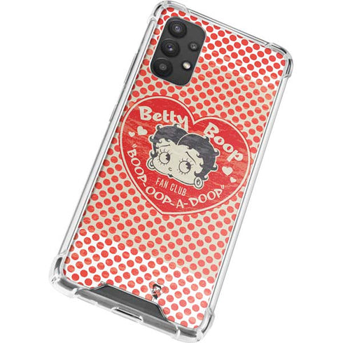Betty Boop Red Heart Galaxy A32 5G Clear Case