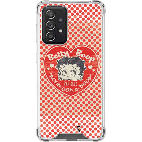 Betty Boop Red Heart Galaxy A52 5G Clear Case