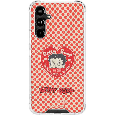 Betty Boop Red Heart Galaxy A54 5G Clear Case