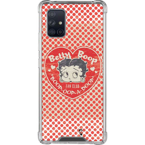 Betty Boop Red Heart Galaxy A71 5G Clear Case