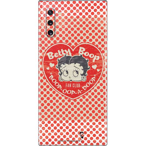 Betty Boop Red Heart Galaxy Note 10 Skin