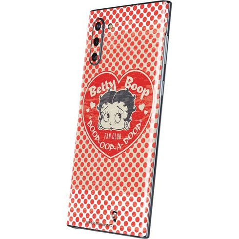 Betty Boop Red Heart Galaxy Note 10 Skin