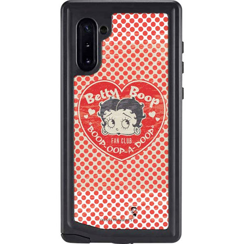 Betty Boop Red Heart Galaxy Note 10 Waterproof Case