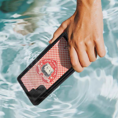 Betty Boop Red Heart Galaxy Note 10 Waterproof Case