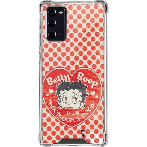 Betty Boop Red Heart Galaxy Note20 5G Clear Case