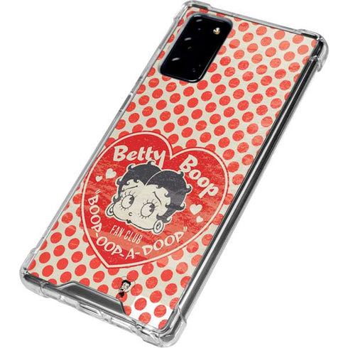 Betty Boop Red Heart Galaxy Note20 5G Clear Case