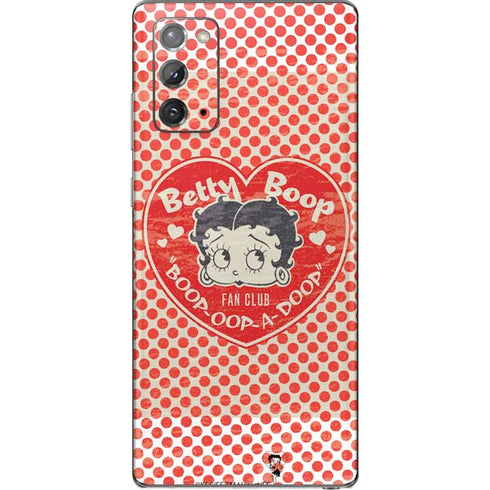 Betty Boop Red Heart Galaxy Note20 5G Skin