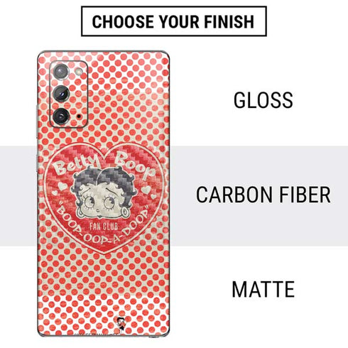 Betty Boop Red Heart Galaxy Note20 5G Skin