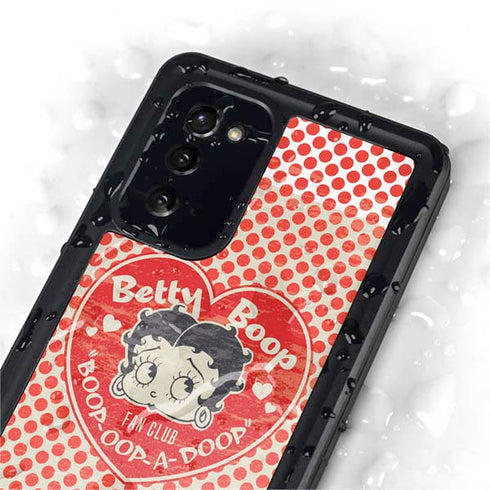 Betty Boop Red Heart Galaxy Note20 5G Waterproof Case