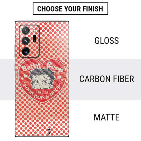 Betty Boop Red Heart Galaxy Note20 Ultra 5G Skin