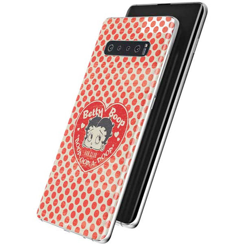Betty Boop Red Heart Galaxy S10 Skin