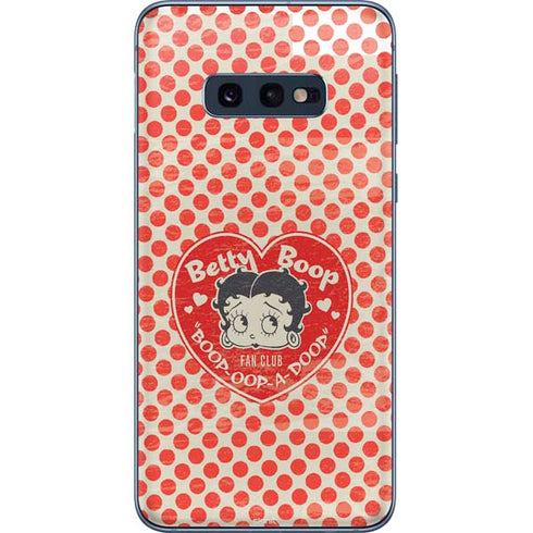 Betty Boop Red Heart Galaxy S10e Skin