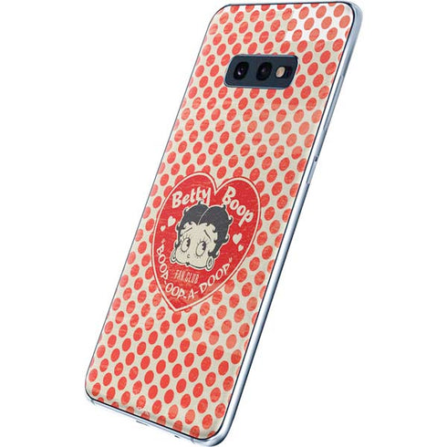 Betty Boop Red Heart Galaxy S10e Skin