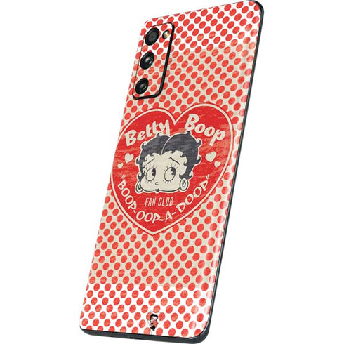 Betty Boop Red Heart Galaxy S20 Fan Edition Skin