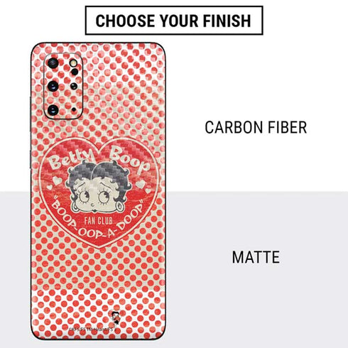 Betty Boop Red Heart Galaxy S20 Plus Skin