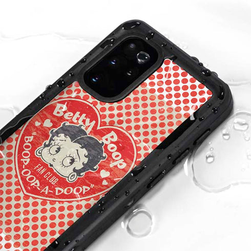 Betty Boop Red Heart Galaxy S20 Plus Waterproof Case