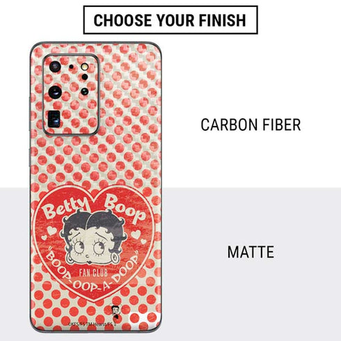Betty Boop Red Heart Galaxy S20 Ultra 5G Skin