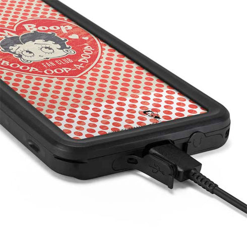 Betty Boop Red Heart Galaxy S20 Waterproof Case