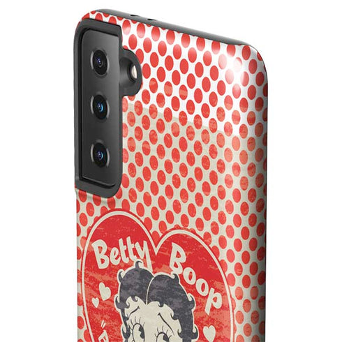 Betty Boop Red Heart Galaxy S21 FE Pro Case