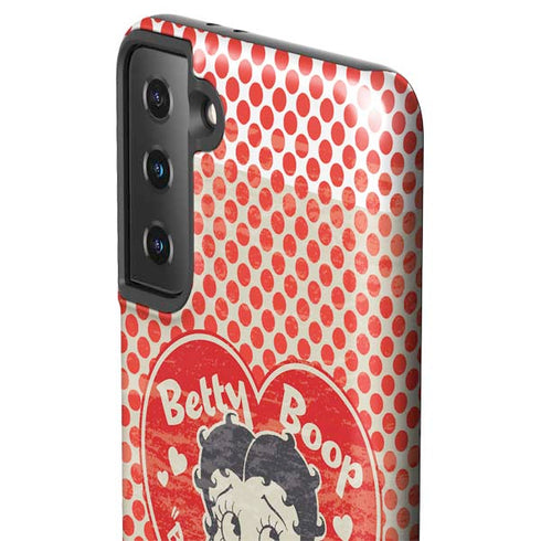 Betty Boop Red Heart Galaxy S21 Plus 5G Pro Case
