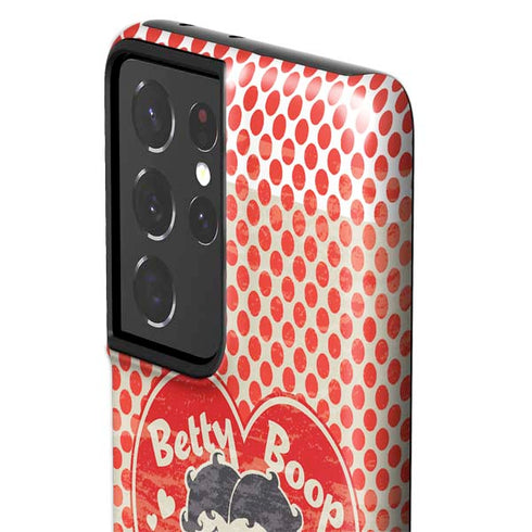 Betty Boop Red Heart Galaxy S21 Ultra 5G Pro Case