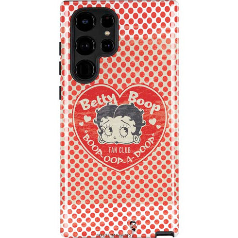 Betty Boop Red Heart Galaxy S22 Ultra Pro Case