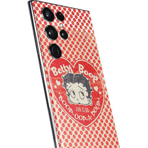 Betty Boop Red Heart Galaxy S22 Ultra Skin