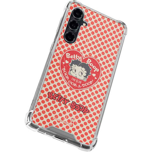 Betty Boop Red Heart Galaxy S23 FE Clear Case