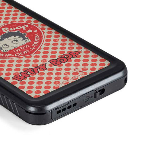 Betty Boop Red Heart Galaxy S23 Plus Waterproof Case
