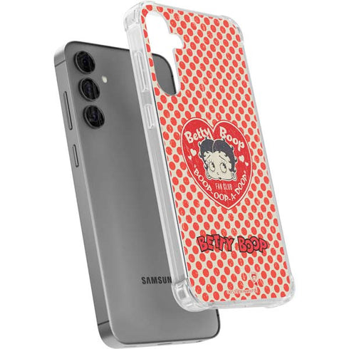 Betty Boop Red Heart Galaxy S24 Plus Clear Case