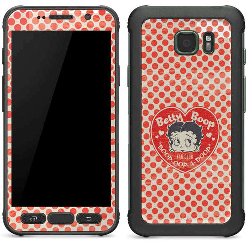 Betty Boop Red Heart Galaxy S7 Active Skin