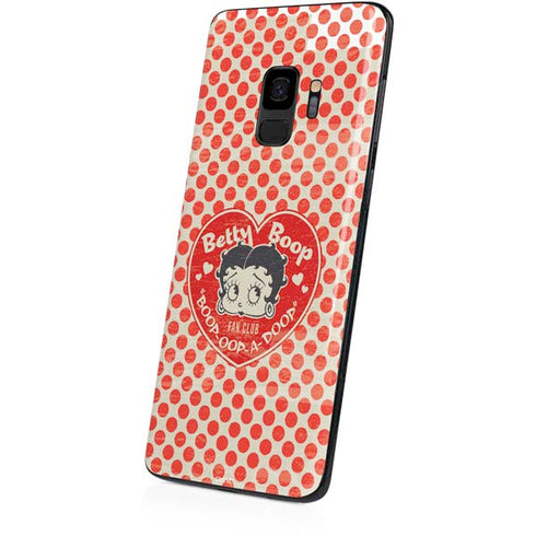 Betty Boop Red Heart Galaxy S9 Skin