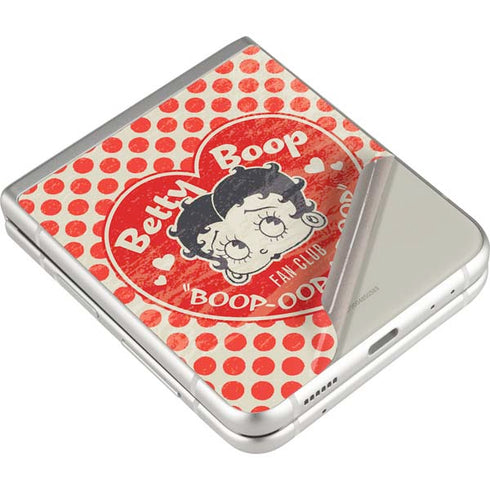 Betty Boop Red Heart Galaxy Z Flip3 5G Skin
