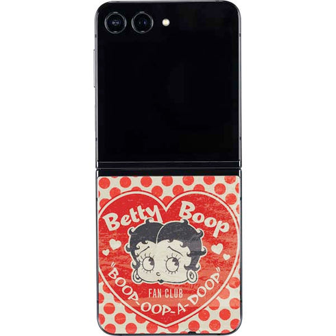 Betty Boop Red Heart Galaxy Z Flip5 5G Skin
