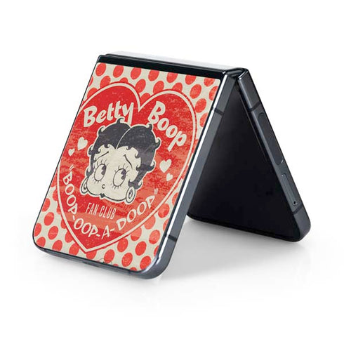 Betty Boop Red Heart Galaxy Z Flip5 5G Skin