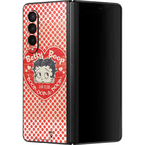 Betty Boop Red Heart Galaxy Z Fold3 5G Skin