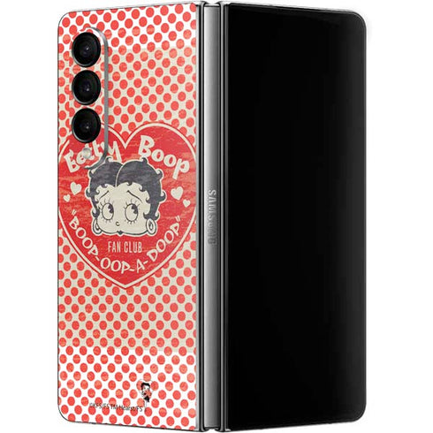 Betty Boop Red Heart Galaxy Z Fold4 5G Skin