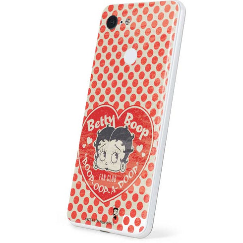 Betty Boop Red Heart Google Pixel 3 Skin