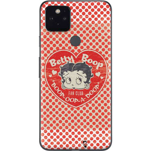 Betty Boop Red Heart Google Pixel 5 Skin