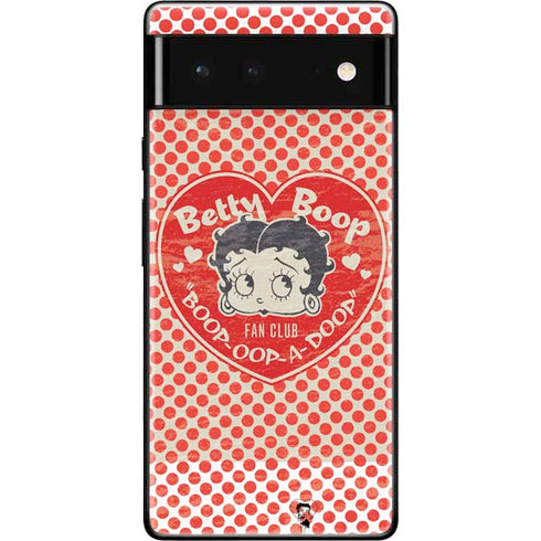 Betty Boop Red Heart Google Pixel 6 Skin
